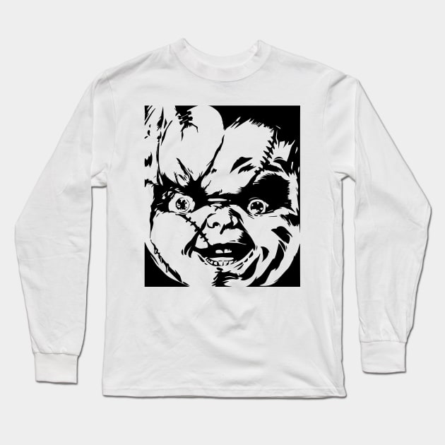 chucky Long Sleeve T-Shirt by horrorshirt